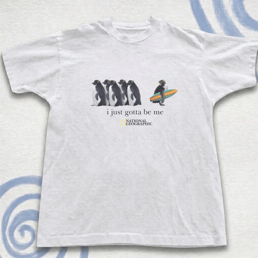 National Geographic White Penguin Tee